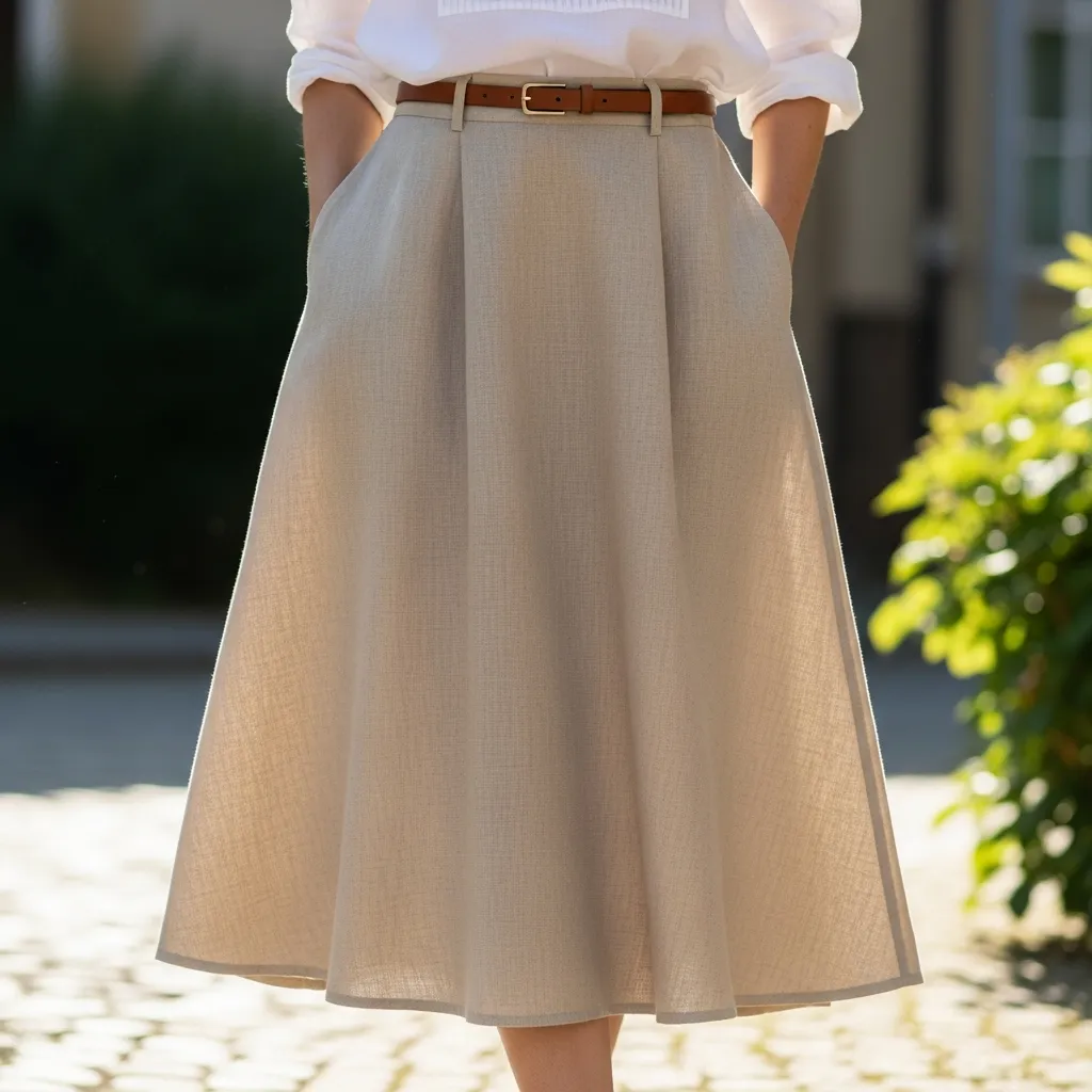 Beige skirt